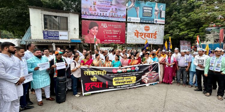 इंडिया आघाडीचे आंदोलन