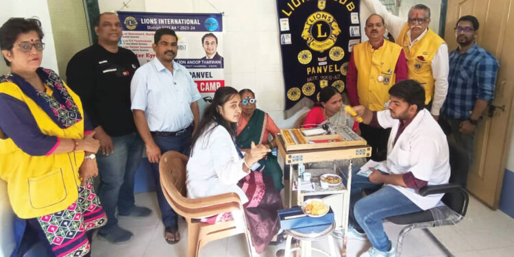 वेश्वीत नेत्रतपासणी शिबिरास प्रतिसाद