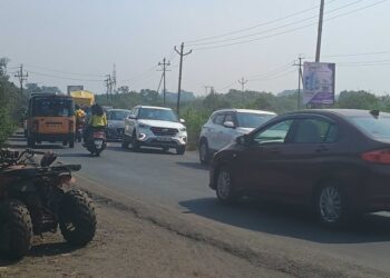 अलिबाग-रेवदंडा मार्गावर तूफान कोंडी