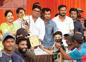 एकसाथ क्रिकेट संघ ठरला अव्वल