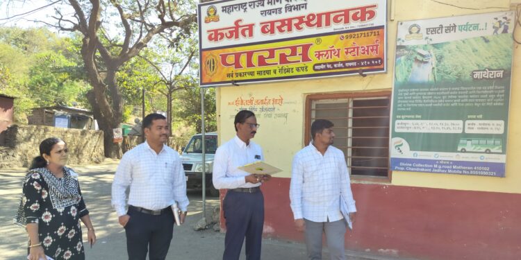 सर्व्हेक्षण समितीची कर्जत आगराला भेट