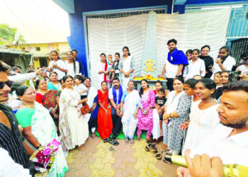 चंद्रशेखर आझादांचे नेरळमध्ये स्वागत