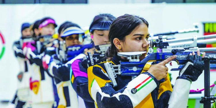 नॅन्सीची एअर रायफल प्रकारात सुवर्ण