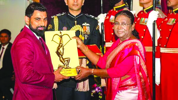 शमीसह 26 खेळाडूंचा अर्जुन पुरस्काराने सन्मान