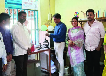 हटाळे जिल्हा परिषद शाळेत प्रयोगशाळा