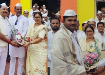 नागोठणे ग्रामपंचायतीकडून सत्कार