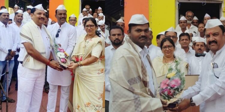 नागोठणे ग्रामपंचायतीकडून सत्कार