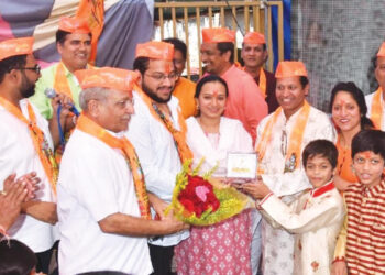 उमेश गोबरे यांचा सत्कार