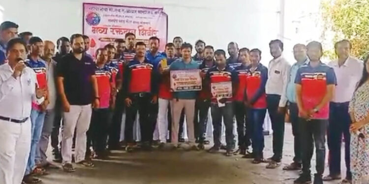 सी.एच.ए. आधार सामाजिक संस्था रक्तदान शिबीर