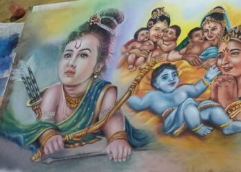 रांगोळी कलाकारांचा कलात्मक आविष्कार