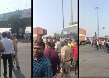 ट्रक चालकांच्या आंदोलनाला हिंसक वळण