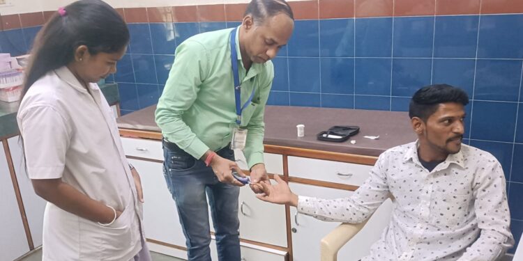 मधुमेह तपासणीला प्रतिसाद