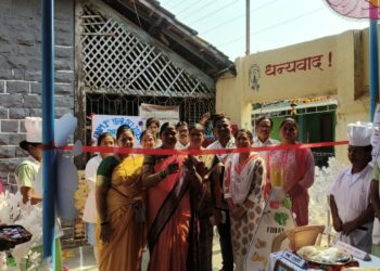 हाशिवरे येथे पोषण आहार पदार्थांचे प्रदर्शन