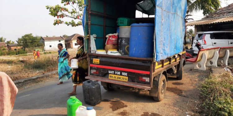 खारेपाटात पाणीसमस्या भीषण; ग्रामस्थांमध्ये शासनाविरोधात संताप