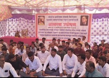 न्याय्य हक्कासाठी शेतकऱ्यांचे उपोषण