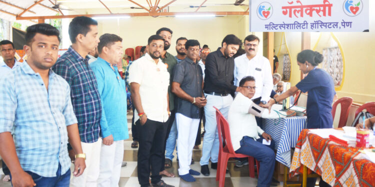 चौल येथे मोफत आरोग्य तपासणी