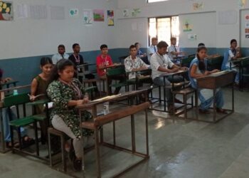 पी.पी. खारपाटील शाळेत बारावीचे परीक्षा केंद्र