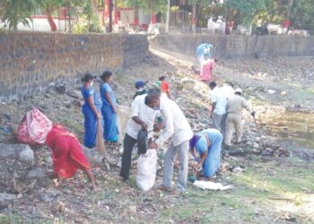 चिरनेरला स्वच्छता अभियान