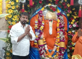 चिरनेर गावात मंगलमूर्ती मोरयाचा गजर