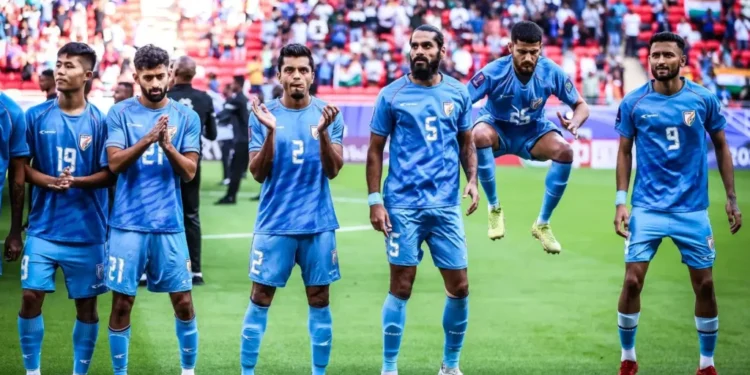 भारतीय फुटबॉल संघाची 117 व्या स्थानावर घसरण
