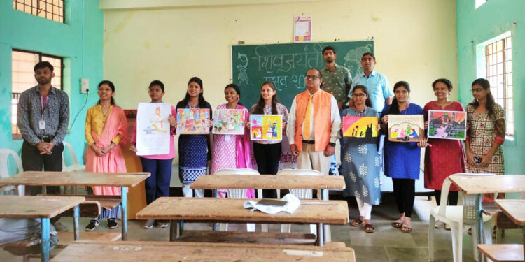 म. कर्वे महाविद्यालयात विविध स्पर्धेंचे आयोजन