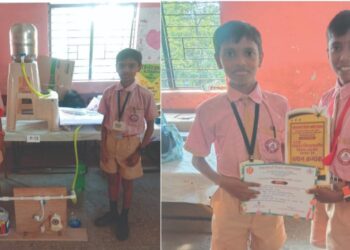 विज्ञान प्रदर्शनात खरोशी शाळा प्रथम