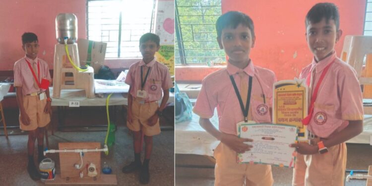 विज्ञान प्रदर्शनात खरोशी शाळा प्रथम