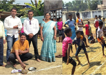 मजगांव शाळेत रंगल्या क्रीडा स्पर्धां