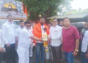 क्रांतिवीर ज्योतीचे जोरदार स्वागत