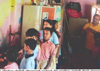 फौजदारवाडी शाळेमध्ये फिरते संग्रहालय