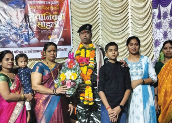 सेवानिवृत्त सैनिक हेमंत पिंगळे सत्कार