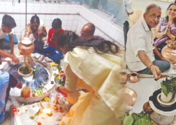 विदेशी महिला पाहुण्याची हजेरी