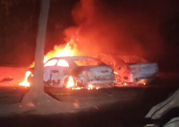 काशीद किनारी दोन कार जळून खाक