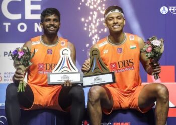 बॅडमिंटन स्पर्धेत सात्विक-चिराग जोडीअजिंक्य