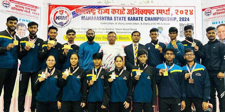 सुवर्णपदक विजेत्यांची राष्ट्रीय कराटे स्पर्धेकरिता निवड