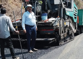 साळाव-मुरुड-आगरदांडा रस्त्याच्या डांबरीकरणाला वेग