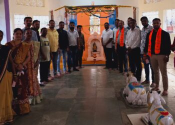 तळाघर येथे गीतेंच्या प्रचाराचा शुभारंभ