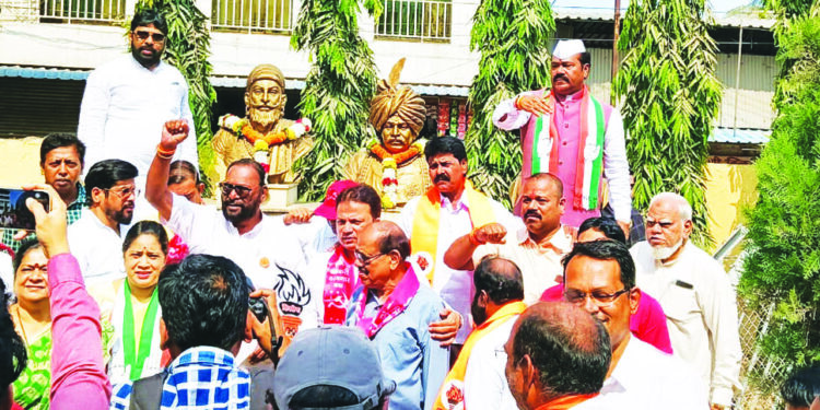 उरणमध्ये संजोग वाघेरे-पाटलांचा प्रचार दौरा