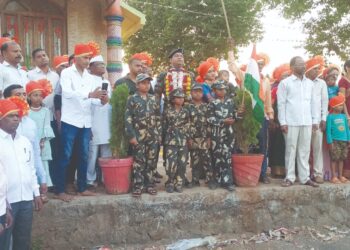 किरण कांबरीचे जल्लोषात स्वागत