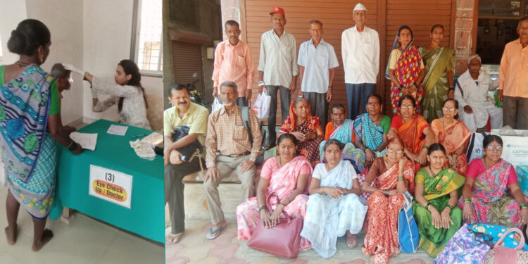 माणगाव येथे मोफत नेत्र तपासणी शिबीर