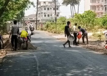 मुरुड-आगरदांडा साईडपट्ट्या भरण्यास सुरुवात