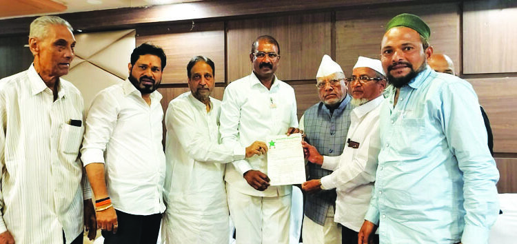 मुस्लिम समाज संघटनेचा संजोग वाघेरेंना पाठिंबा