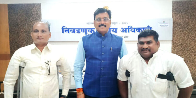 दिव्यांगांचे करणार शंभर टक्के मतदान; साईनाथ पवार यांचा संकल्प