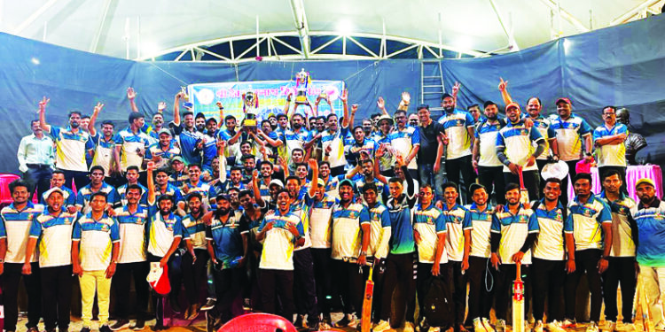 क्रिकेट स्पर्धेत गांगेश्वर संघाचे जेतेपद