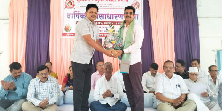 मराठा समाज अध्यक्षपदी धनंजय साजेकर