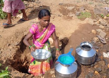 गावंड वाडीमध्ये भीषण पाणीटंचाई