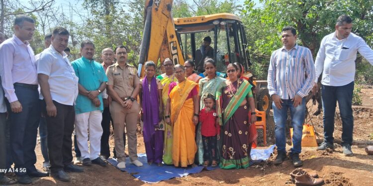 पाण्याची टाकी, पाईपलाईनचे भूमीपूजन