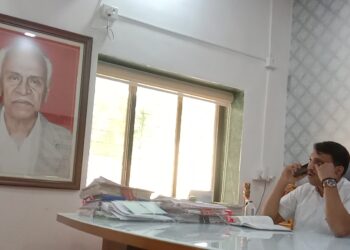 लोकनेते दिबांंच्या फोटोचे अनावर