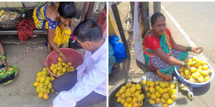 मुरूडच्या मुख्य मार्केटमध्ये हापूसची मोठी आवक