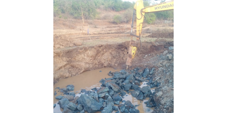 पाणी योजनेच्या कामास सुरुवात